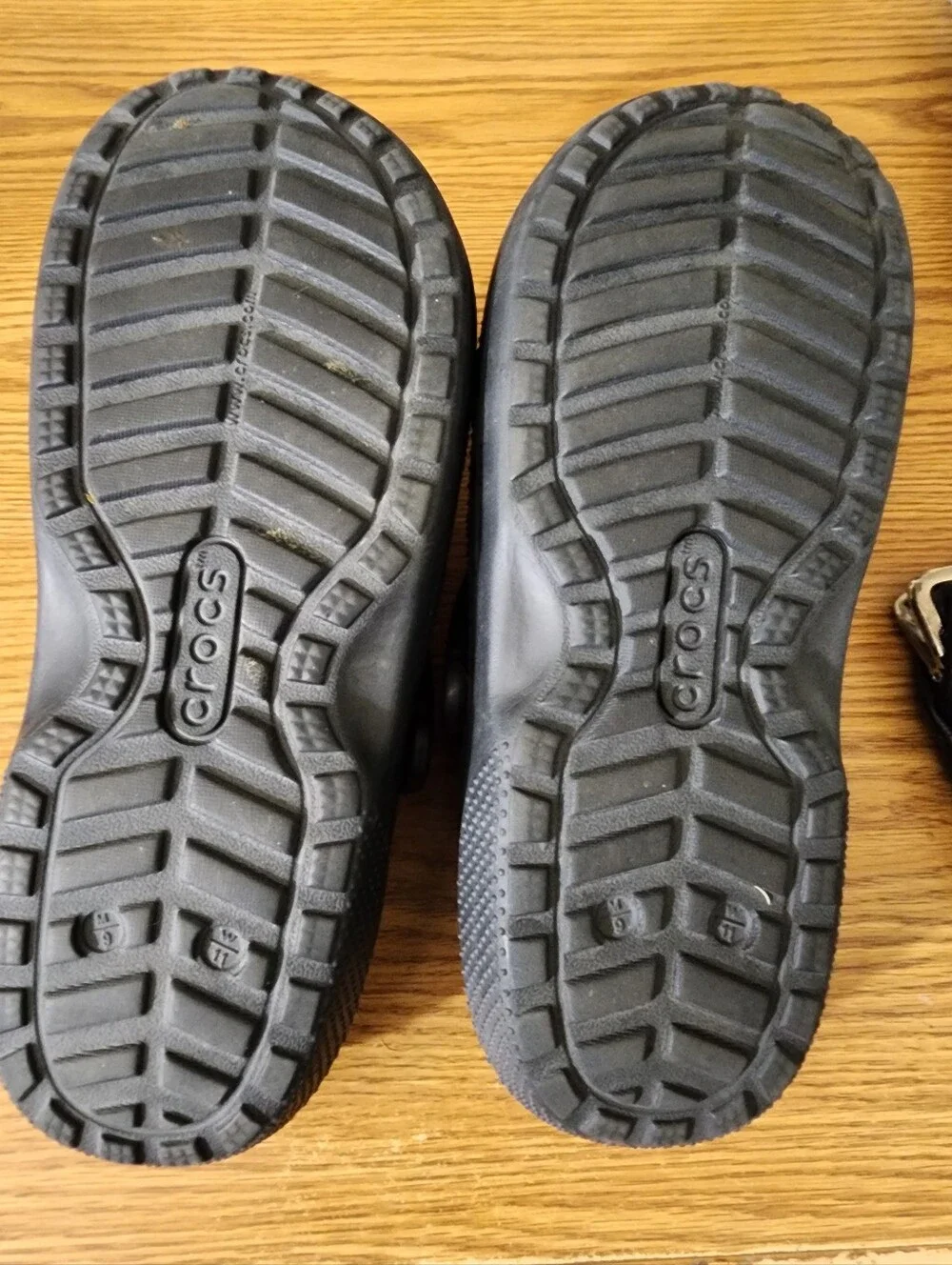 Mens Black Croc Shoes - Comfortable Slip-On
